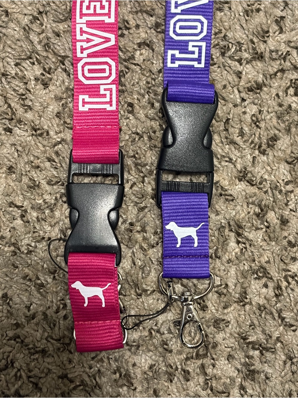 VS Pink Lanyards - Pink and Purple